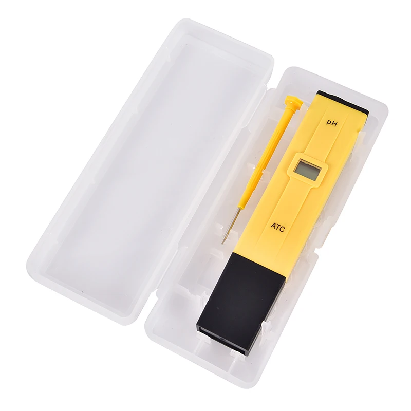 Yellow Digital PH Meter Waterproof Aquarium Electrode PH Meter Accuracy Portable Pen Design Water Tester ABS