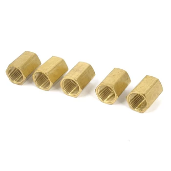 

5pcs 1/4 inch BSP Female Thread Straight Pneumatic Connector Joint Adapter