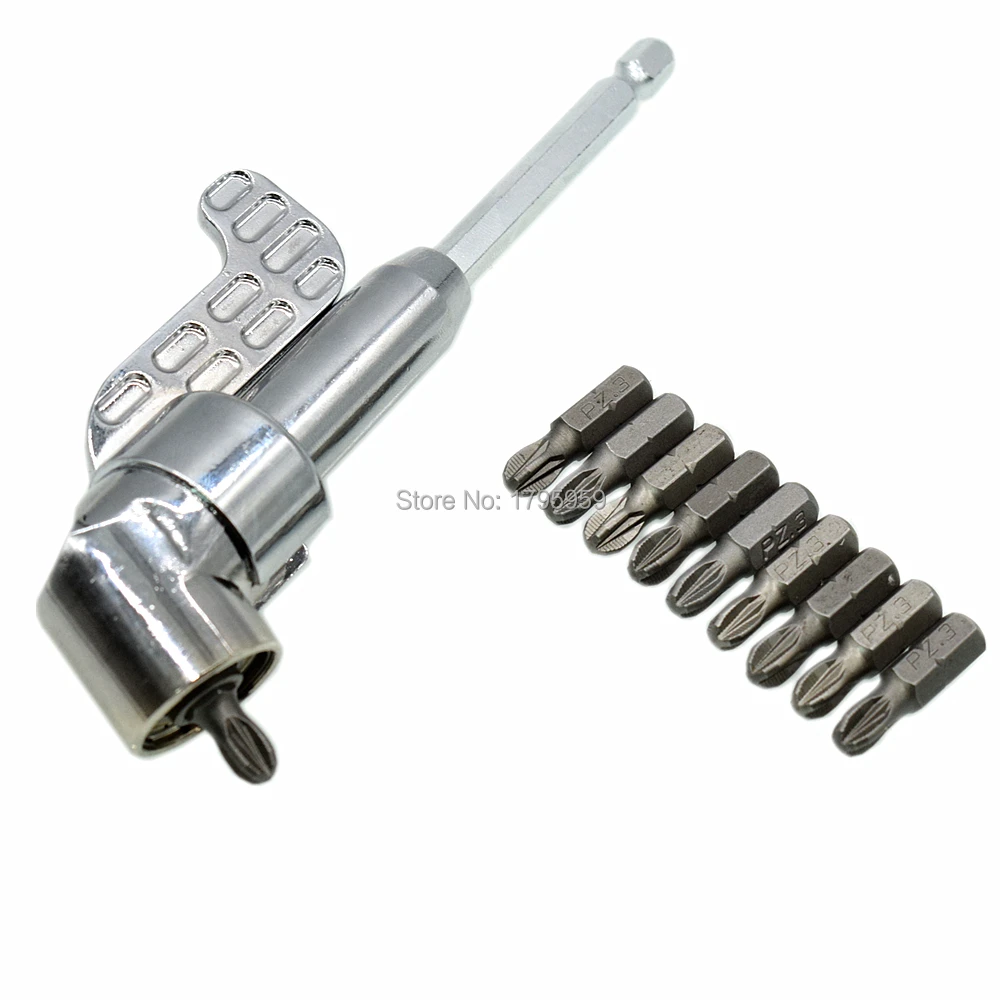 SLOTTED 10-piece 1//4 inch Hex Shank Power Drill Bit Set PHILLIPS Includes Bit Holder SQUARE and TORX//STAR Bits
