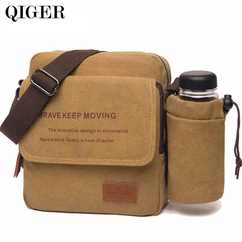 Buy Unique Design Men's canvas bag shoulder bag with