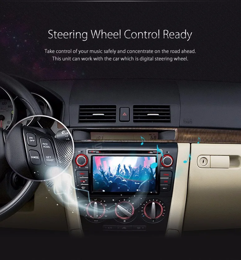 Cheap 7" Special Car DVD for Mazda 3 2004 2005 2006 2007 2008 2009 with Mazda Original User Interface/Appearance 7