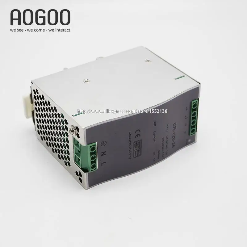 

Din-Rail Series 120W 5V 24A Single Out LED Light Devices Switching Power Supply AC-DC PSU 100/110/220/230V CE&ROHS