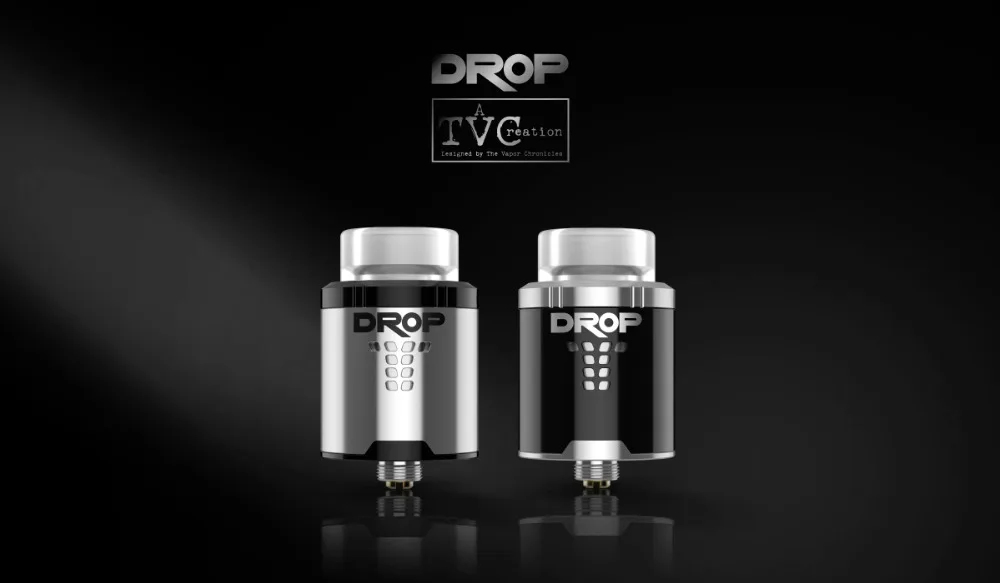 Digiflavor DROP RDA Tank E Cigarette Atomizer with 4 Large Post Holes Easy to DIY Fits E-Cig Box MOD Vape 01