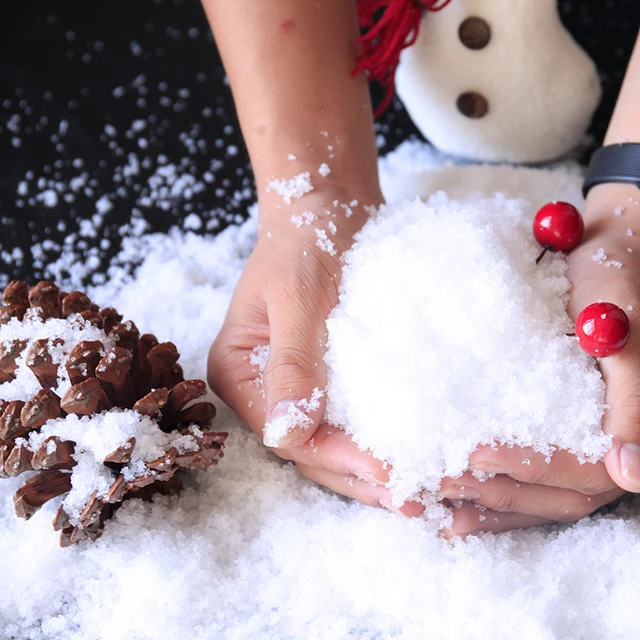 How to make fake snow with household items
