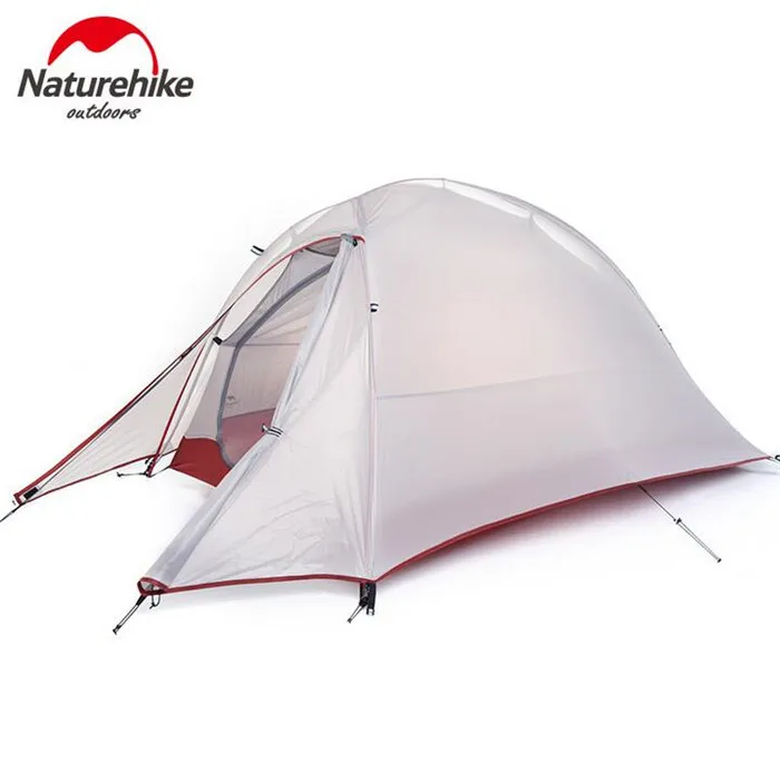 

NatureHike 1 Person Camping Tent Double-Layer Waterproof Dome Tents Couple Beach Hiking Tents With Camping Mat