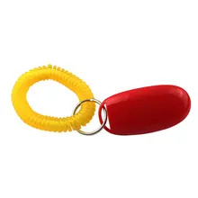 DHDL-New Dog Pet Click Clicker Training Obedience Agility Trainer Aid Wrist Strap