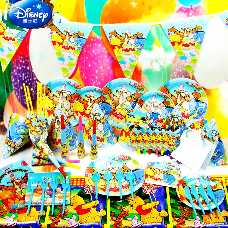 Winnie Pooh Enfants Anniversaire Anniversaire Set Fete Decoration Winnie Pooh Enfants Anniversaire Anniversaire Set Fete Decoration