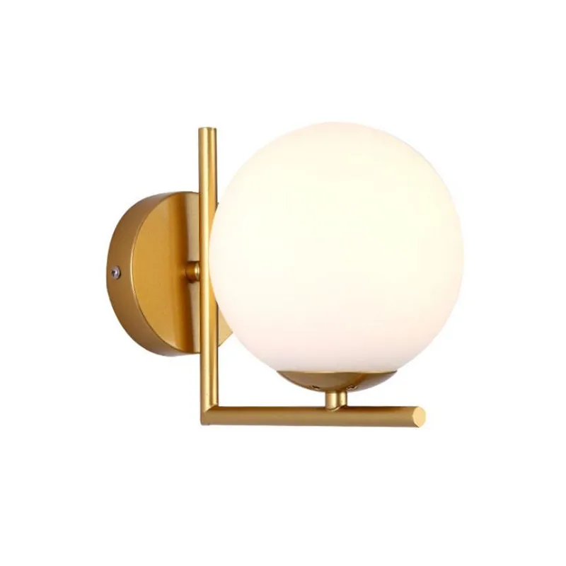 

Modern Led Wall Lamp Sconce For Living Room Bedroom Wall Light Iron Body Glass Lamps Outdoor Wall Lamp Bathroom Light