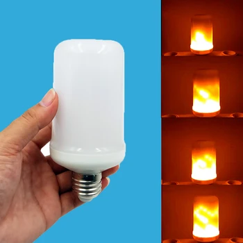 

E27 LED Flame Bulb E27 Effect Fire Light Bulbs Flickering Emulation Atmosphere Decorative Lamp 220v 110v Diode Dynamic Lighting