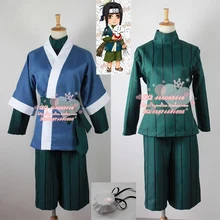Envío Gratis Anime Naruto Haku Cosplay Traje Ropa Cos Trajes de Kimono Japonés para Las Mujeres/de Los Hombres de la Chaqueta + Camisa + pantalones + Correa + Headwear