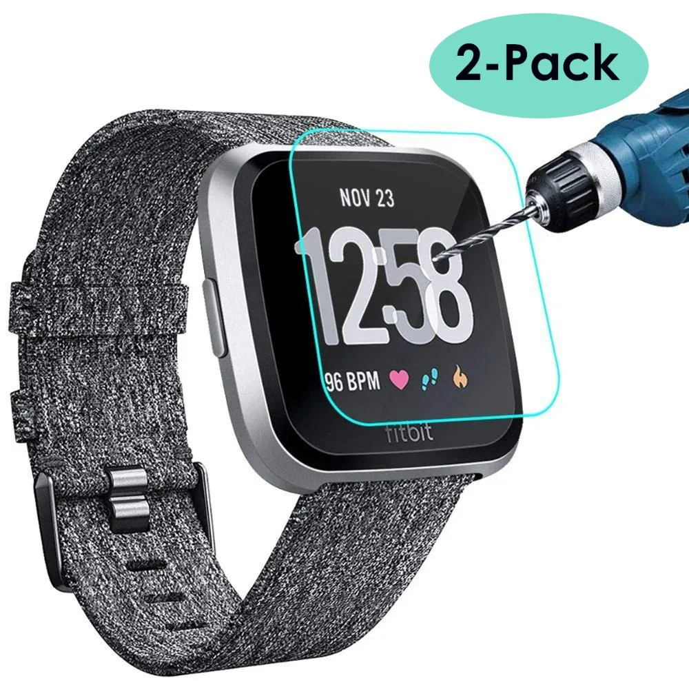 SOONHUA HD защитная пленка из закаленного стекла для Fitbit Versa фитнес-трекер Смарт-браслет часы против царапин защитный экран