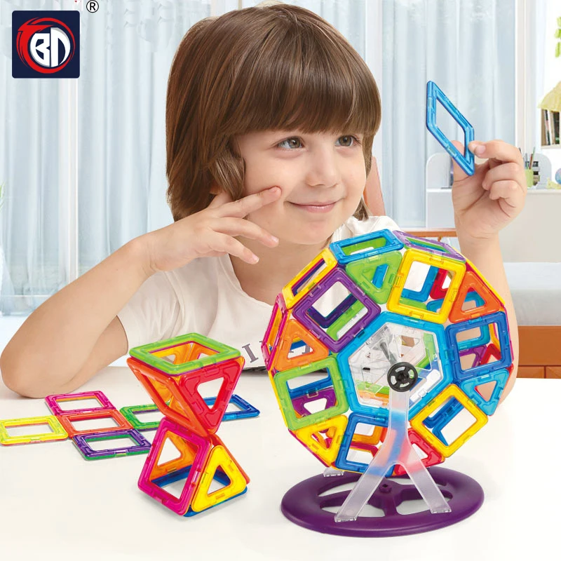 

BD Magnetic Blocks 60pcs Mini Magnetic Blocks Magnetic Designer Building Block Construction Educational Toys for Children
