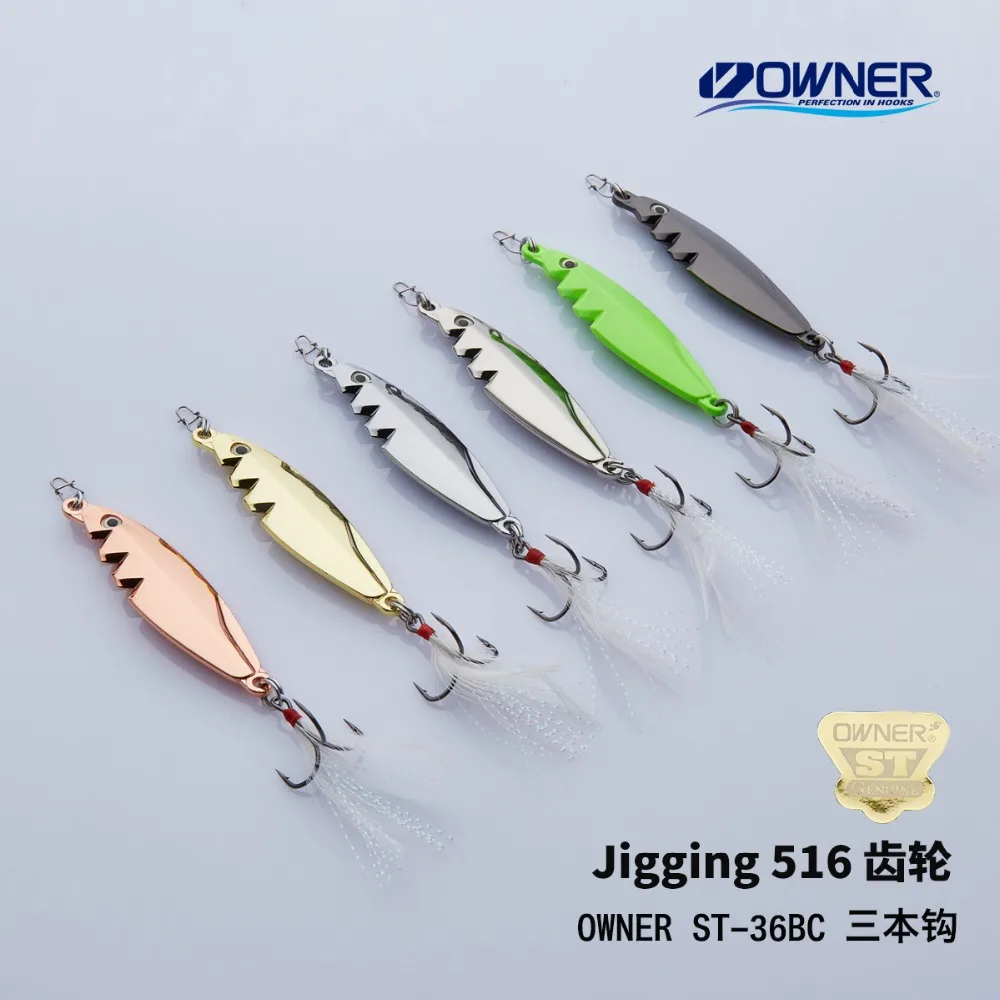 YAPADA Jigging 516 Gear 20 25 г усиленный тройной крючок 70 75 мм разноцветное перо