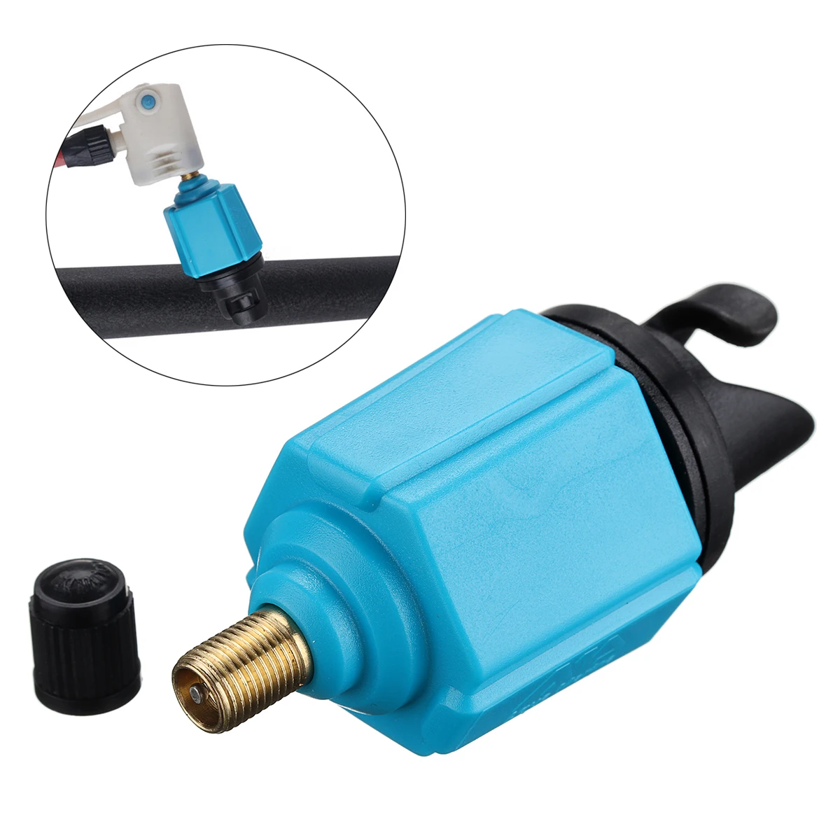 1 PC Inflatable Boat SUP Pump Adaptor With Standard Schrader Conventional Air Pump Air Valve Adapter Spoke Plate Attachment 1 PC Inflatable Boat SUP Pump Adaptor With Standard Schrader Conventional Air Pump Air Valve Adapter Spoke Plate Attachment