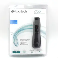 Logitech R700 2,4 ГГц пульт дистанционного управления указатели поворота на страницу красные Лазерные указки лазерная ручка Презентация