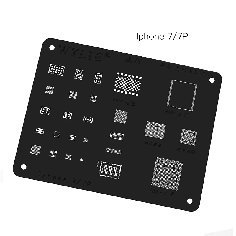 Набор трафаретов для iPhone XS max XR X 8P 8 7P 7 6P 6 Baseband CPU RAM Nand USB Charger WiFi U2 Power PMIC IC|Детали