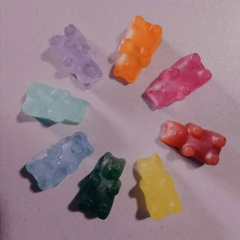 Gummy медведь конфеты силиконовые формы торт Шоколадный помадка смолы кулон ювелирные изделия DIY