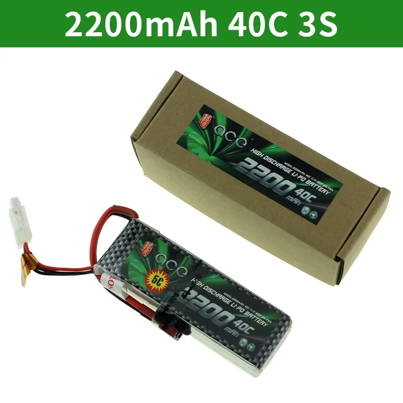 Gens ACE Lipo 3S литий Батарея 11,1 V 800 1300 1800 2200 3300 4000 мА/ч, 15C 20C 25C тележка с четырьмя осями с неизменяемой геометрией крыла автомобиля лодка - Цвет: 3S 2200MAH 40C