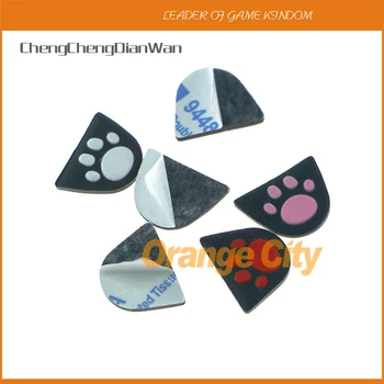 

ChengChengDianWan Cat Paw Silicone Trigger Buttons Sticker L2 R2 Button Cover with Adhensive for PS4 Controller 60pairs/lot