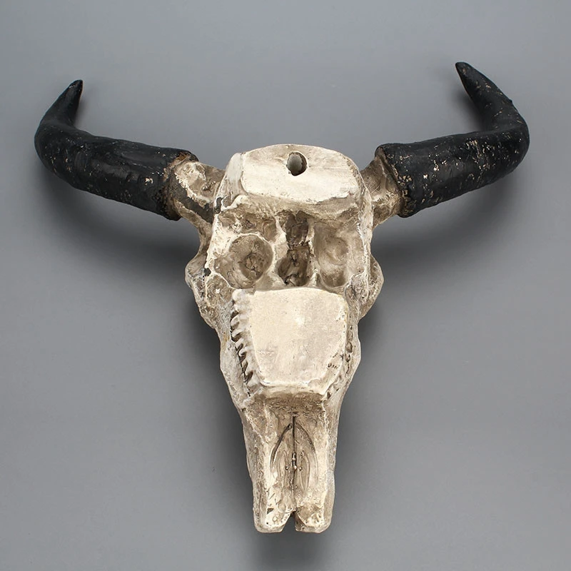 3D Longhorn голова черепа из бычьей смолы настенный Декор для дома офиса бара