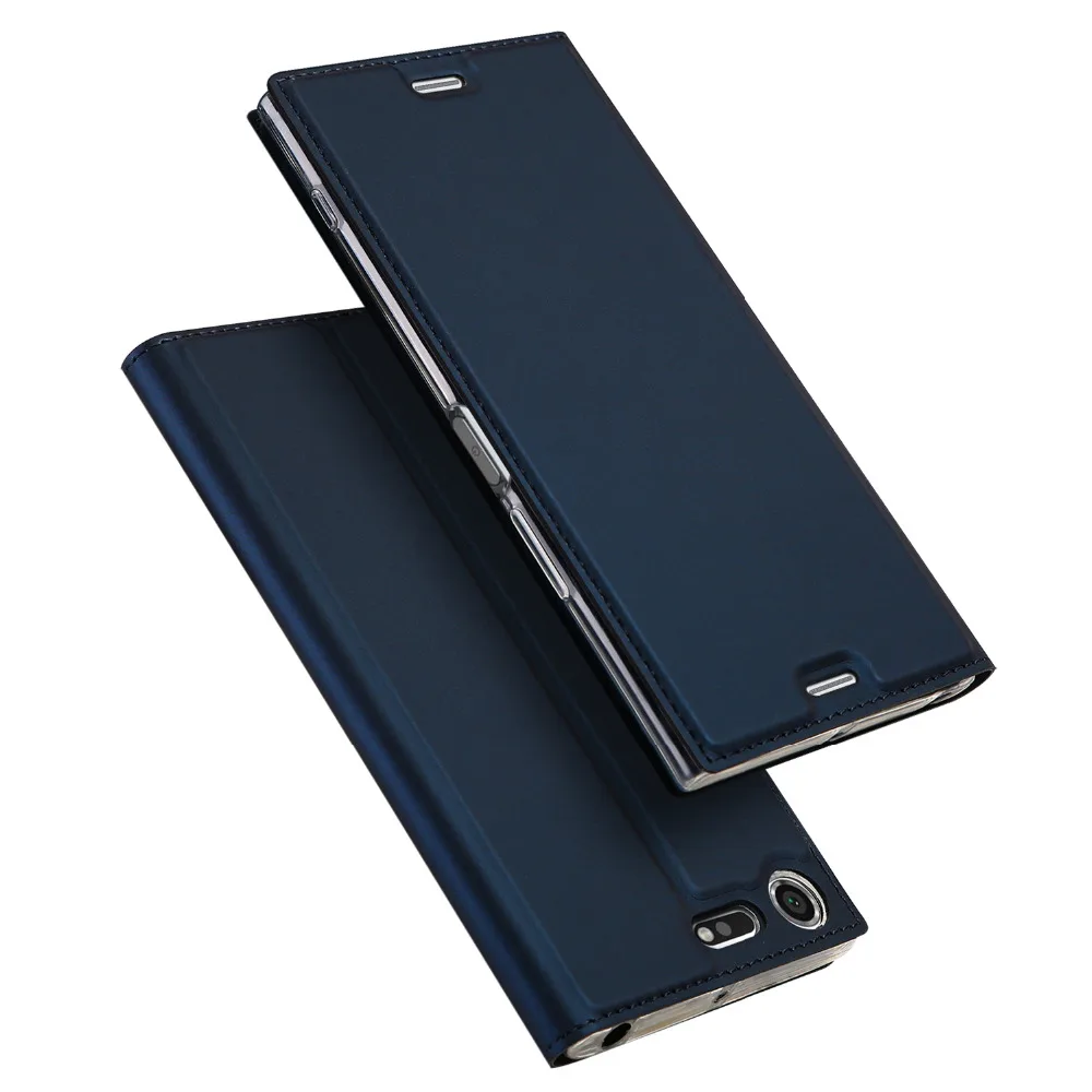 Роскошный кожаный чехол книжка для Sony Xperia XZ Premium Модный бумажник G8141 чехлы с двумя