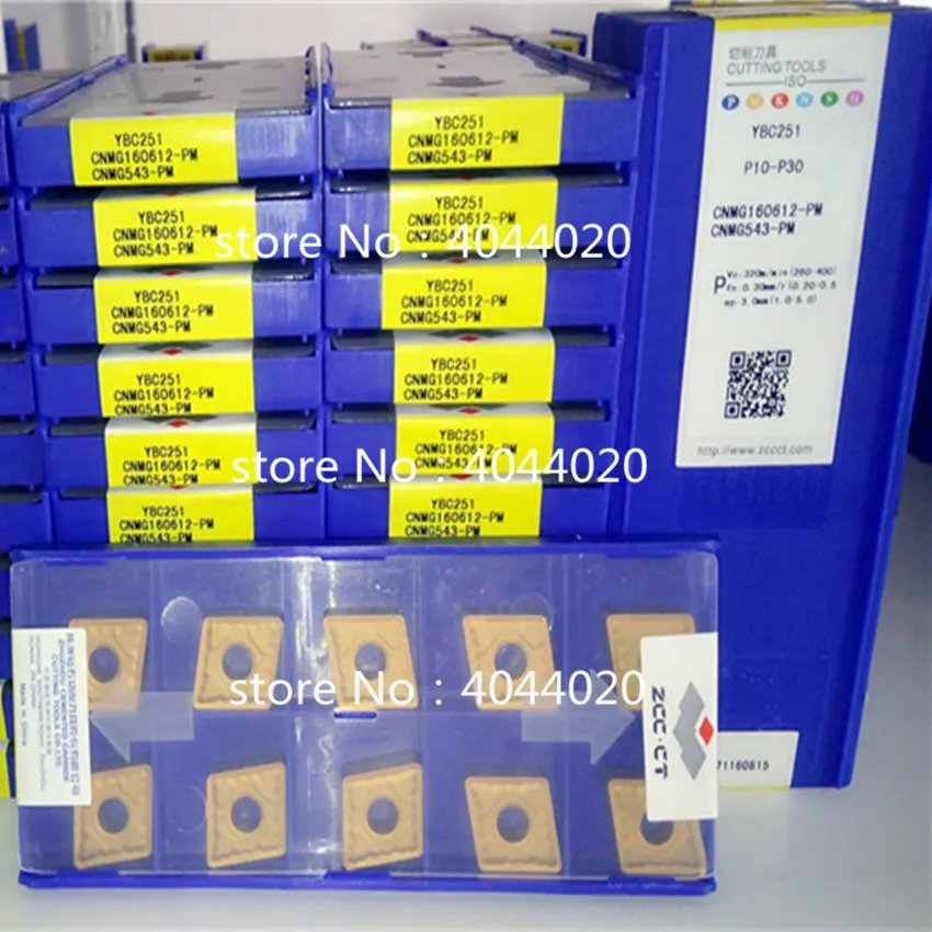 CNMG160612-PM YBC251 CNMG543-PM YBC251 Nc Blade внутренний сверления отверстий P10-P30 10 шт