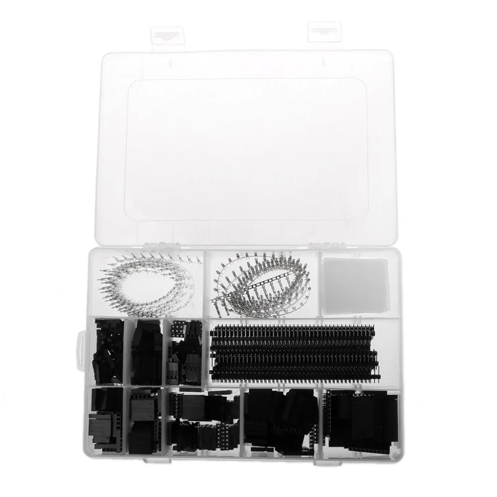 

1450 Pcs 2.54mm Dupont Connector Kit PCB Headers Male Female Pins Electronics