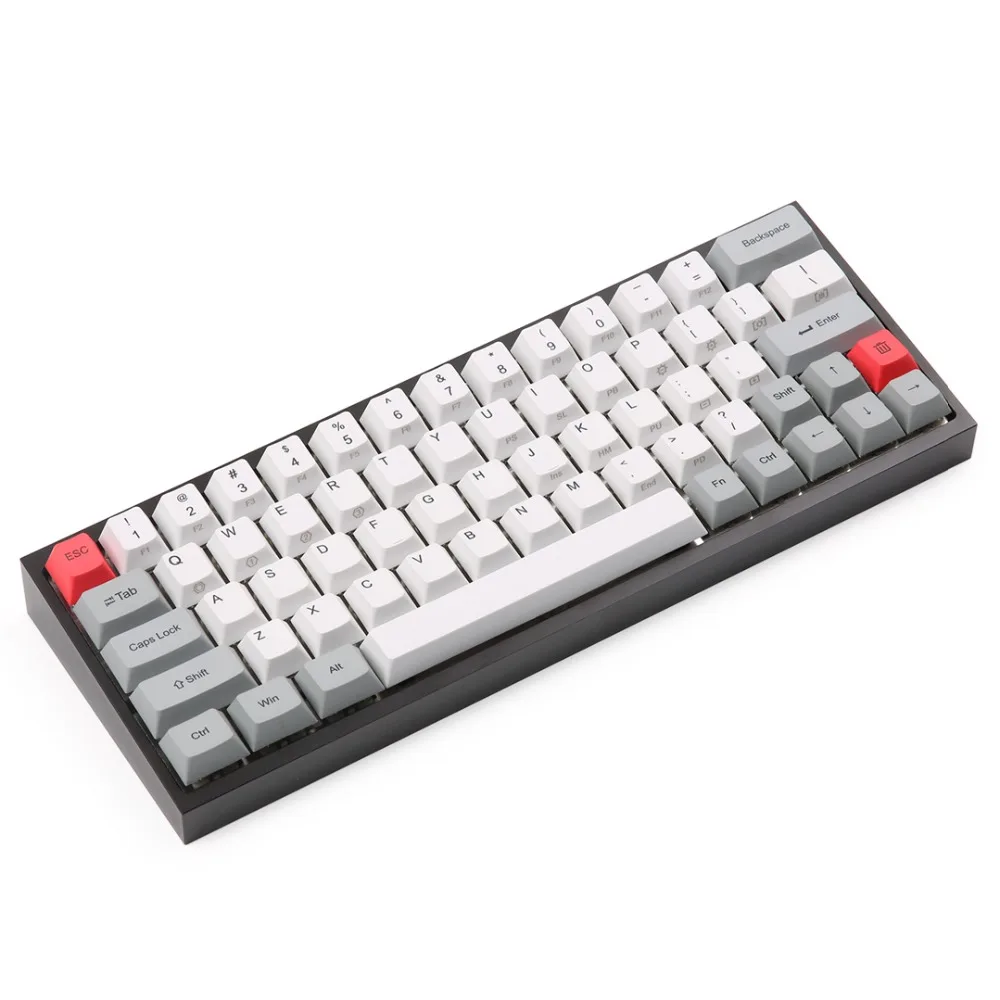 Краситель-sub Вишневый профиль keycap PBT 64 клавиши в пределах 2U левый сдвиг для GK64 механический keybvoard