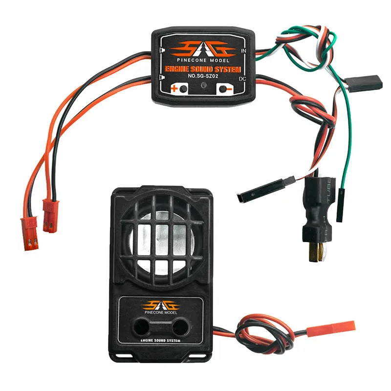 

ESS Engine Sound Module Simulation System with 1.5 inch Independent Loudspeaker Audio Sound for RC Climbing Car Army Truck