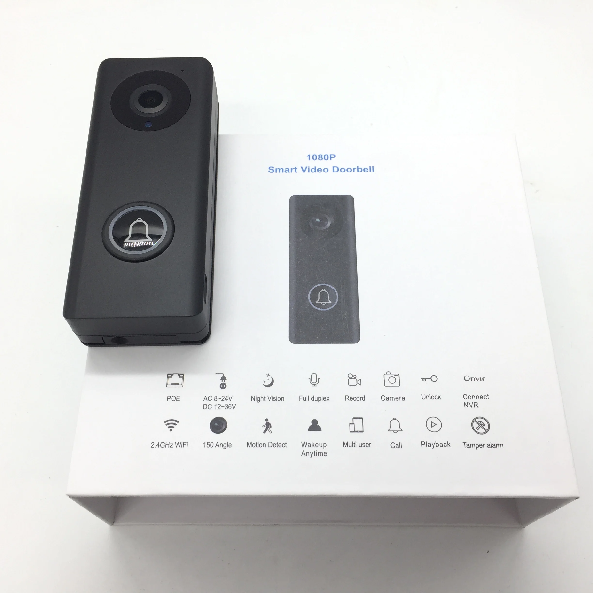 HD 1080P камера Wifi видео телефон двери дверной звонок беспроводной домофон