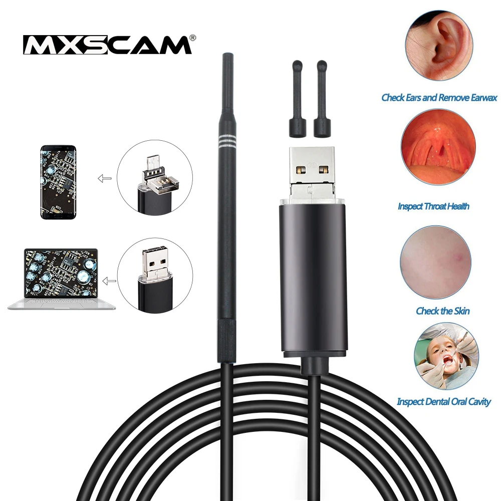 Portable WIFI Otoscope Pen Camera for iPhone PC Android Device Ear