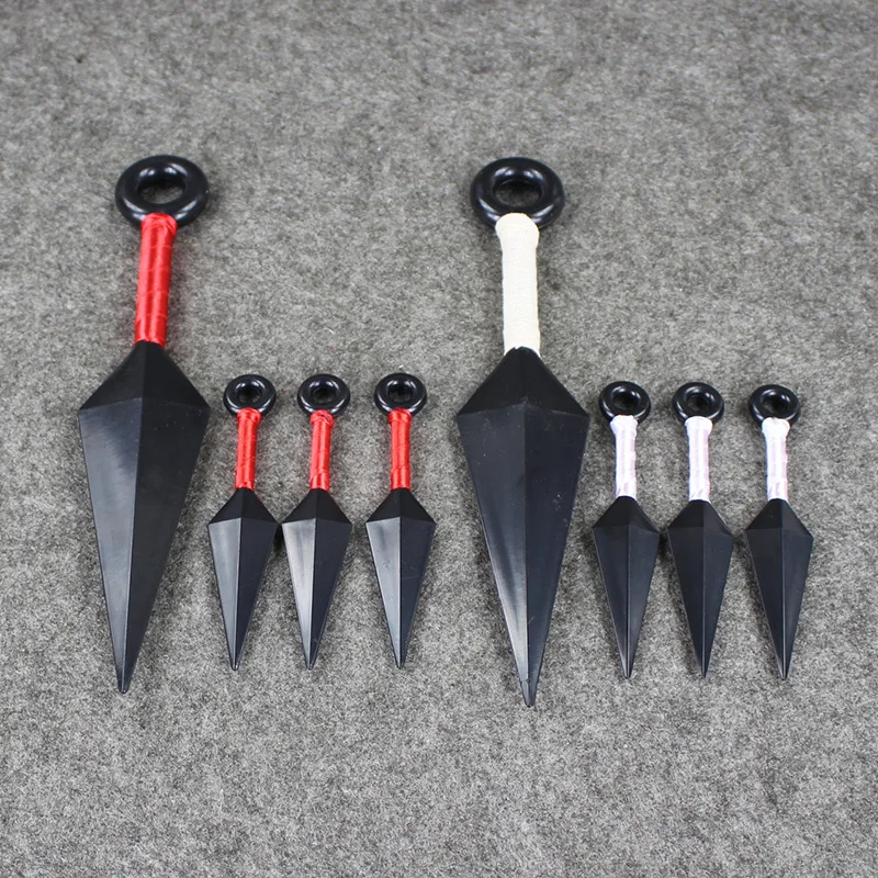 Cosplay di Naruto Uzumaki Ninja Kakashi Gaara Sasuke kunai plastica Puntelli