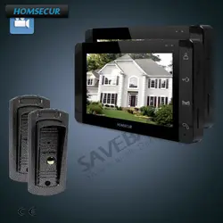 Homssecur Hands-free цвет 7 дюймов видео и аудио умный дверной звонок + черный монитор для дома/квартиры