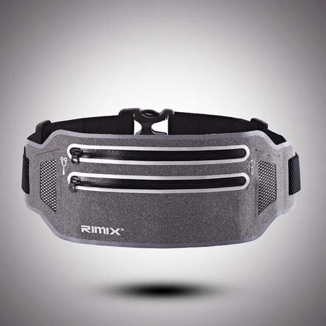 US $9.28 RIMIX Unisex Running Belt For 65 Inch Phone Reflective Sport Waist Band Bag Pack For Fitness Joggi