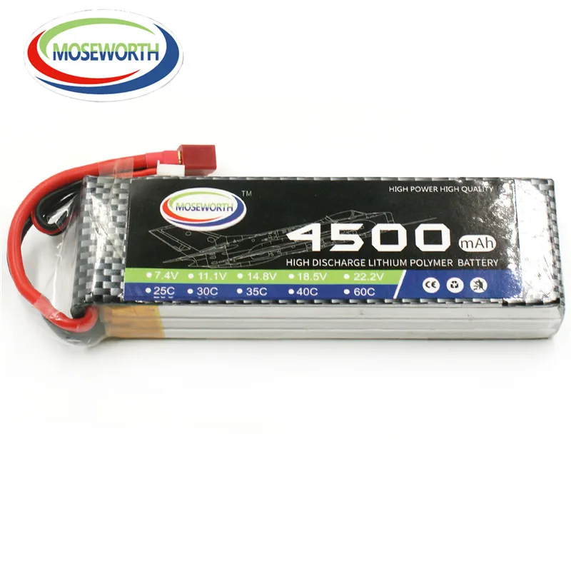 Новые батареи 11 1 V 3S 35C 4500mah RC вертолетный Липо Аккумулятор для радиоуправляемой