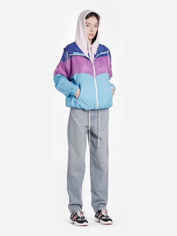 

KYRIEL COAT Three-color waterproof coat Drawstring hood Zipped Front Long sleeved Elastic HEM CASUAL JACKETS