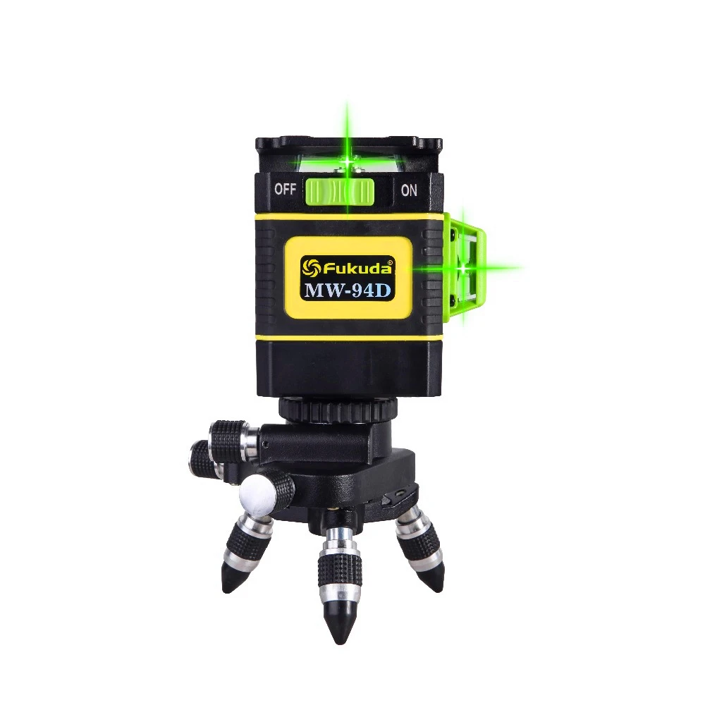 Fukuda Brand 12 Lines 3D MW-94D Laser Level Self-Leveling 360 Horizontal Vertical Cross Super green Laser remote control Fukuda Brand 12 Lines 3D MW-94D Laser Level Self-Leveling 360 Horizontal Vertical Cross Super green Laser remote control