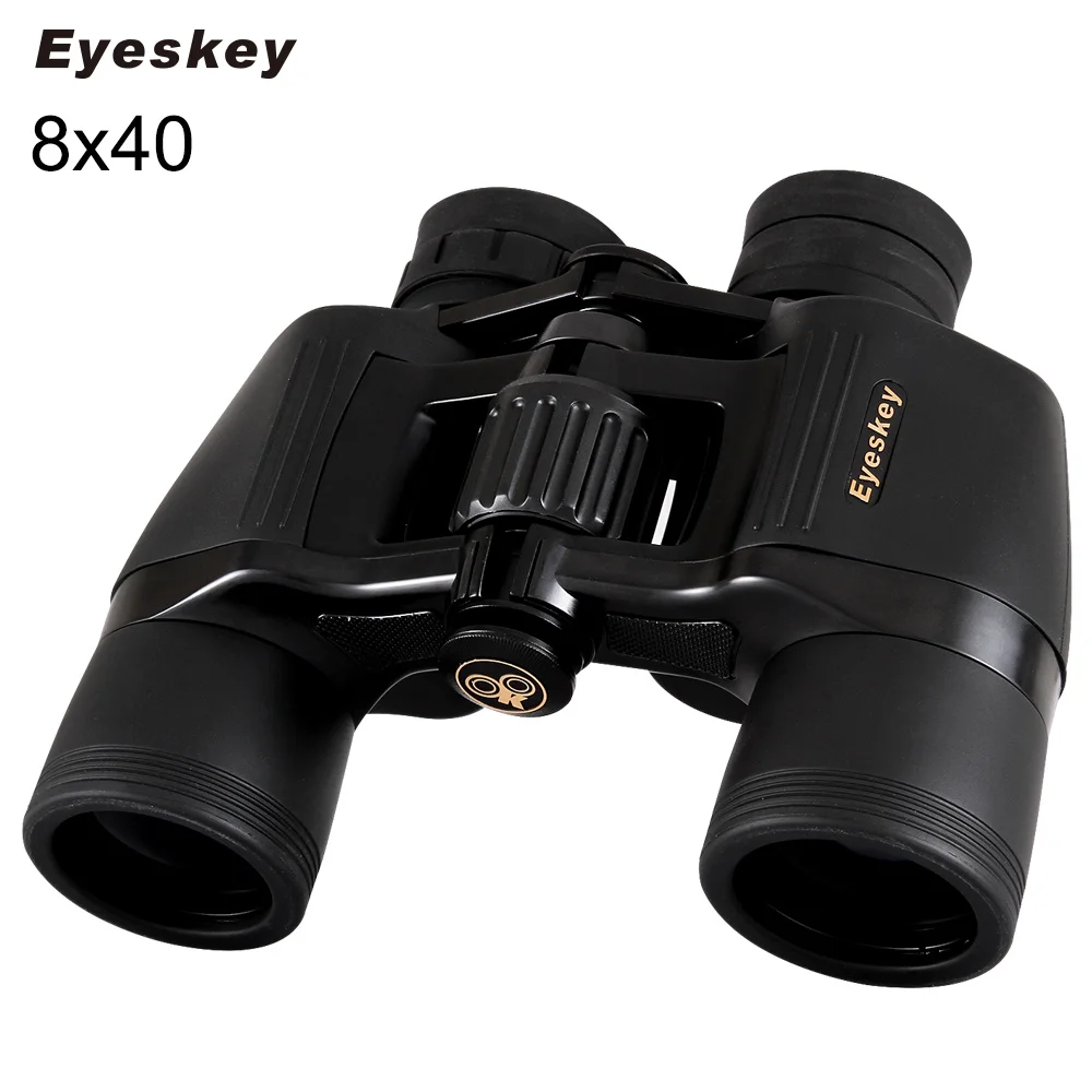 

Eyeskey 8x40 Porro Binoculars Telescope Bak4 Prism Optics Camping Hunting Scopes Fold Down Eyecups with Neck Strap Carry Bag