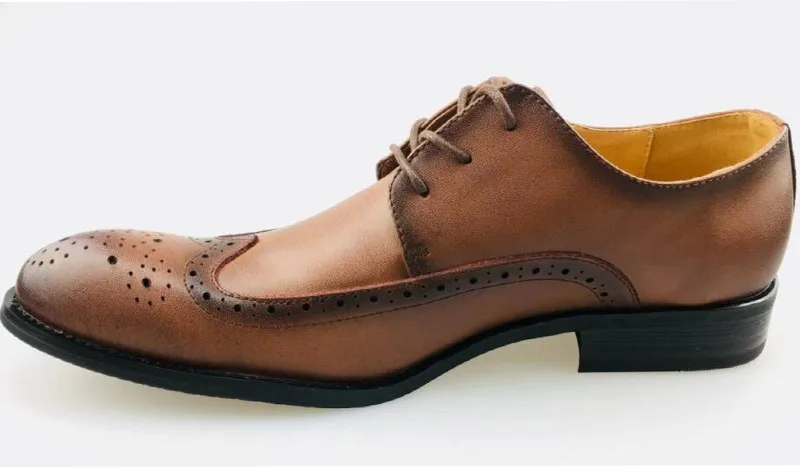 YIGER/Новые Мужская обувь из натуральной кожи Bullock свадебные туфли в британском стиле мужская деловая обувь мужские на шнуровке модные