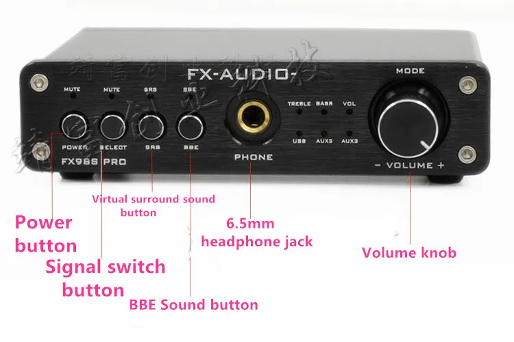 

12V FX-98S upgraded version of USB audio processor PR0 decoding DAC PCM2704 MAX9722 pre-amp JRC NJW1144 audio amplifier