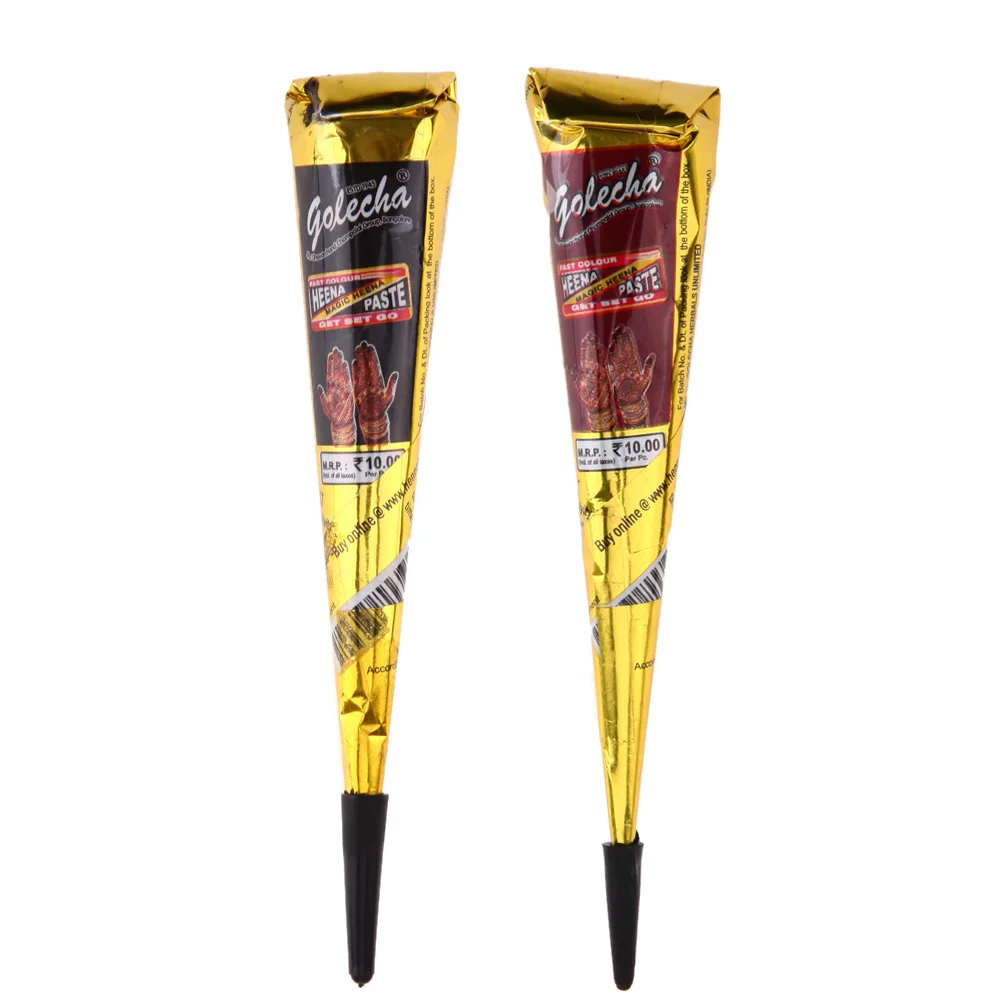 1 قطعة الحناء للوشم الجسم الفن الطلاء عالية الجودة البسيطة الطبيعي الهندي الحناء الوشم لصق ل الجسم الرسم الأسود الحناء الوشم