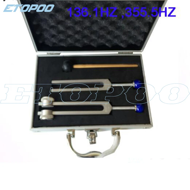 

OM YOGA TUNING FORK SETS WITH BEADS 136.1HZ,355.5HZ