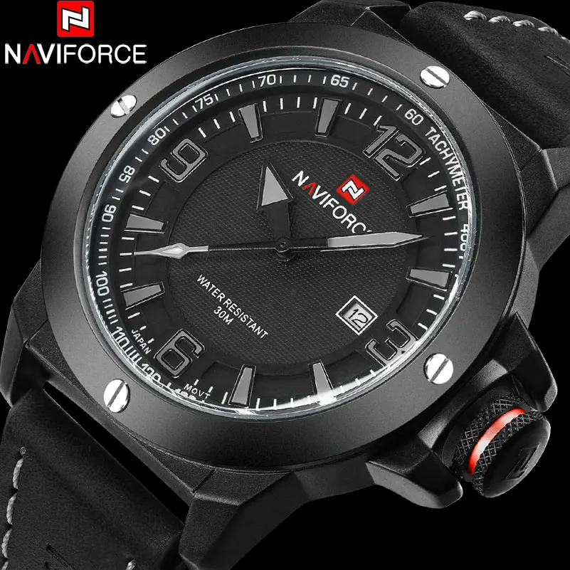 NAVIFORCE Брендовые Часы мужские кварцевые часы Модные Повседневные Reloj Hombre