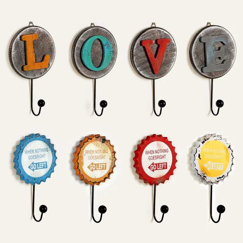 

4 Pcs/set Hooks European Creative Retro Wooden Wall Decoration Coat Rack Hanger Living Room Furniture
