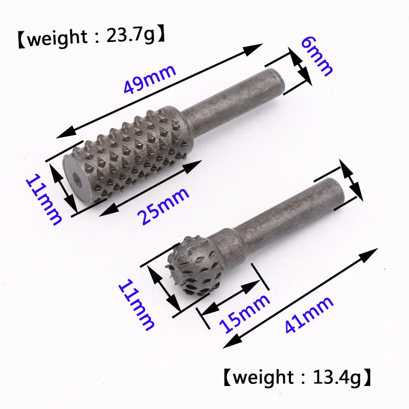 5 шт. стальные роторные напильники для напильников 1/" хвостовик роторные напильники для напильников деревообрабатывающие сверла ручной инструмент для дерева