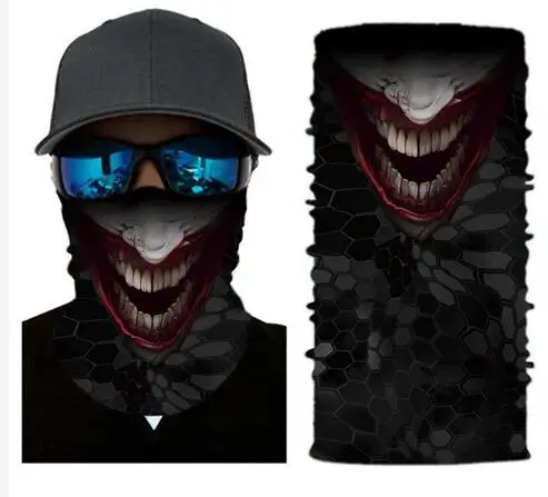 GPFORTYSIX Multifunctional Seamless 3D print Balaclava Tube Motorcycle Neck Face Mask Scarf Bicycle Outdoor racing moto Headband - Цвет: Шампанское