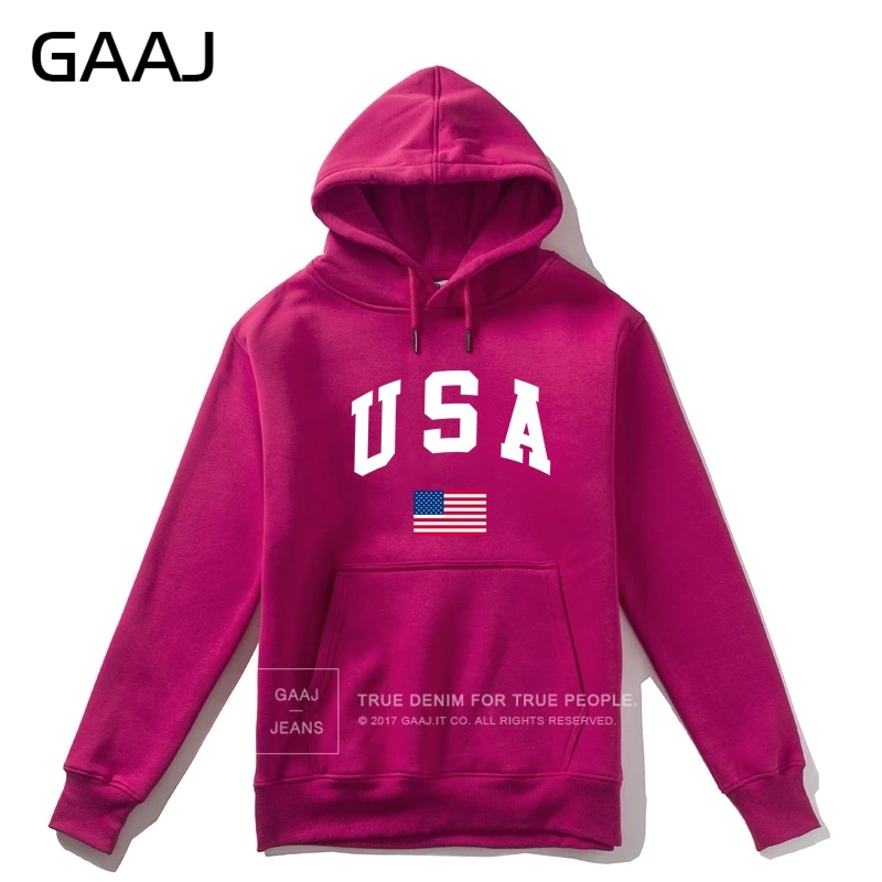 GAAJ, США, американский флаг, мужская толстовка с капюшоном, Женская Повседневная брендовая Новинка, высокое качество, мужские флисовые толстовки, хлопковые пальто - Цвет: Roes