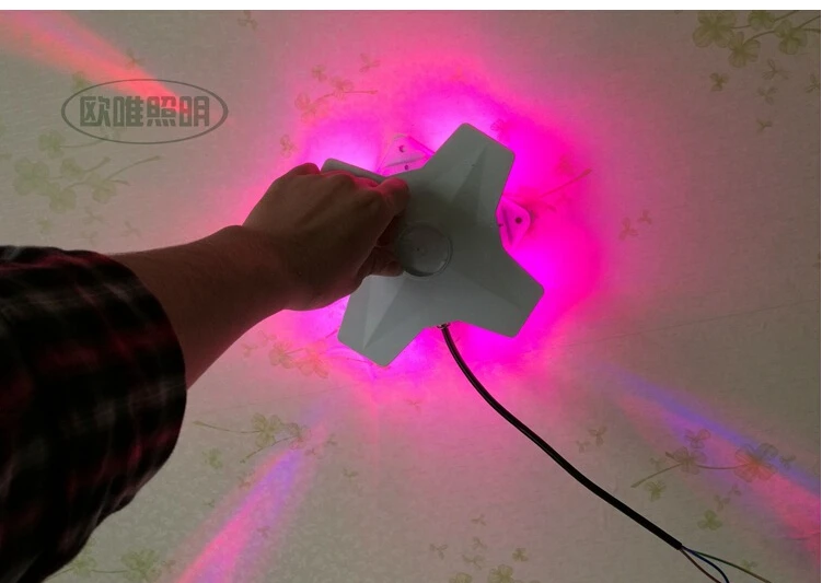 Wholesale Price Factory Hot selling 4W Warm Cold White LED wall lamp cross star light 4W outdoor wall light AC85~265V
