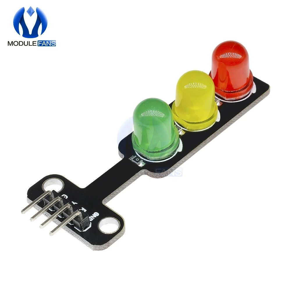 10PCS Mini 5mm LED DC 5V Traffic Light LED Display Module Board for Arduino Mini-Traffic Light for Traffic Light System Model