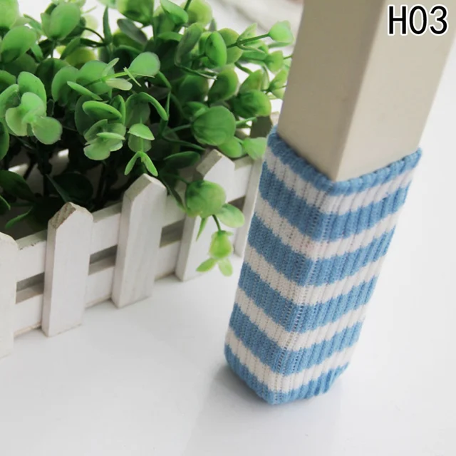 4 pcs/set Knitted Dining Table Chair Leg Socks Stool Mat Protective